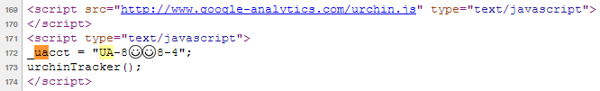 verifying google analytics in source code