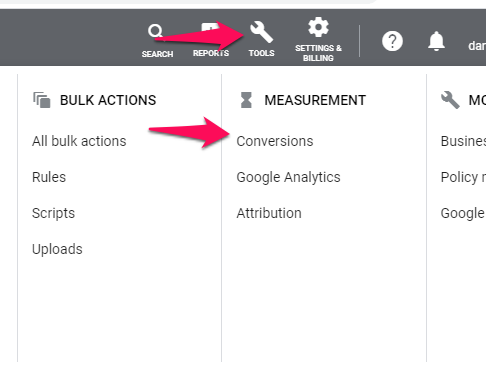 googe ads measure conversions 