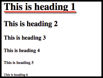 h1 tag - tag levels