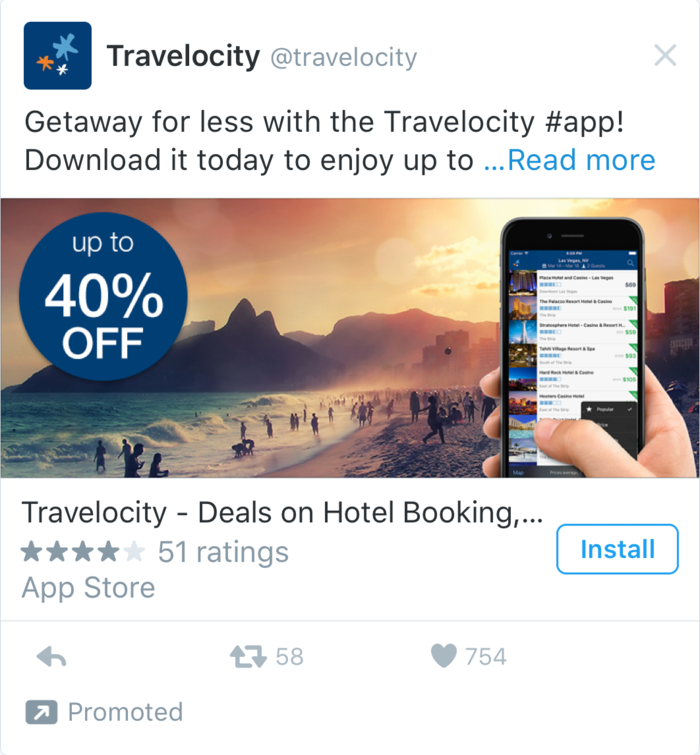 twitter advertising example