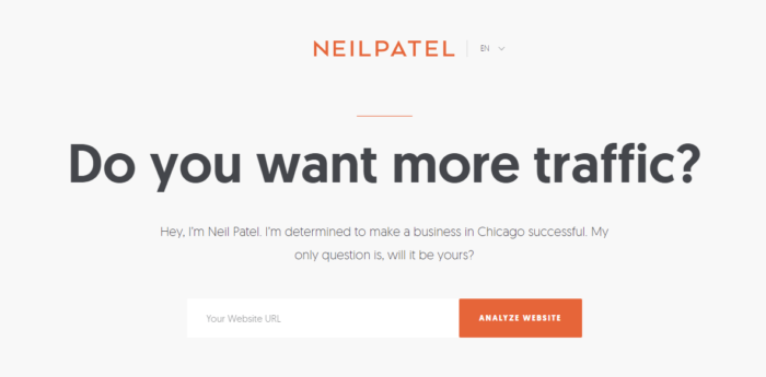 neil patel A/B testing example 