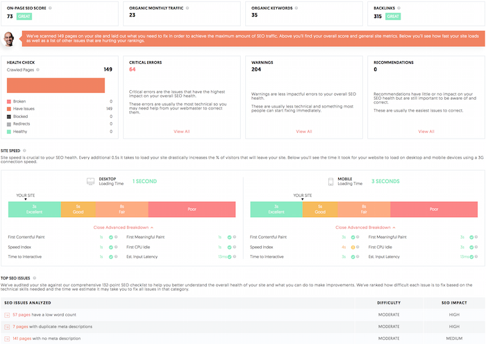 google penalty - content audit