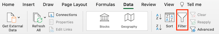 Excel Tricks to Use in Paid Ad Campaigns - Use Filter Option in Excel