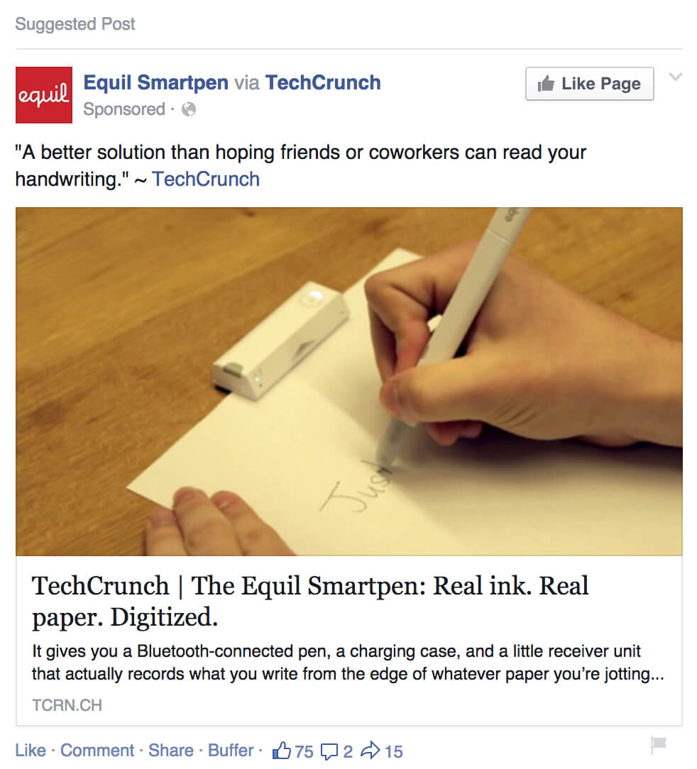 facebook ad copy strategies social proof example 