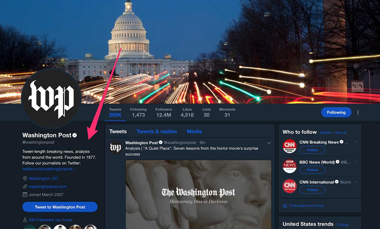 Washington Post washingtonpost Twitter follower guide