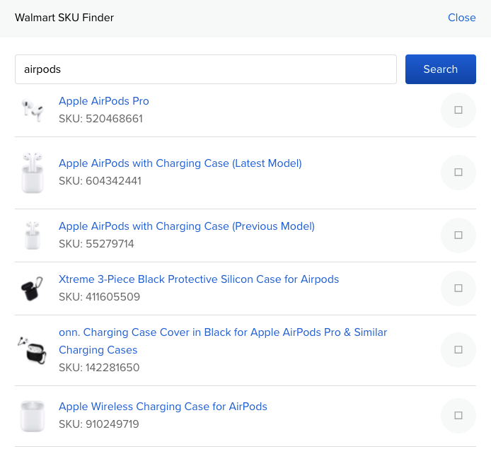 BrickSeek SKU checker results