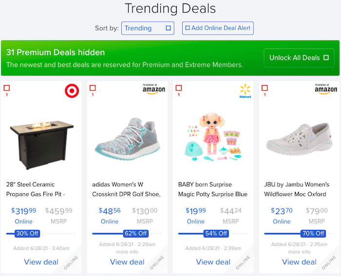 BrickSeek trending deals