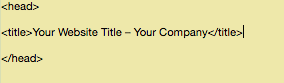 how to add title tag to custom site example  HTML 