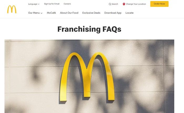 mcdonald's franchise options