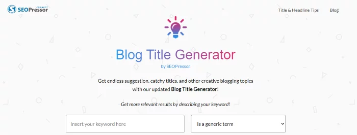 title generator free SEO tool