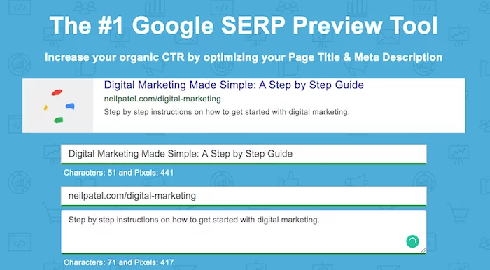 google SERP preview tool free SEO tool
