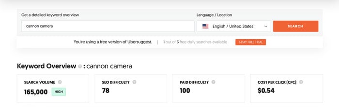  Tips to Capitalize on Misspellings and Typos in Social Listening - Use Ubersuggest to Gauge Typo Volumes