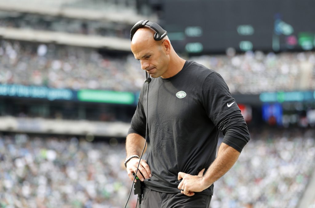 New York Jets head coach Robert Saleh.