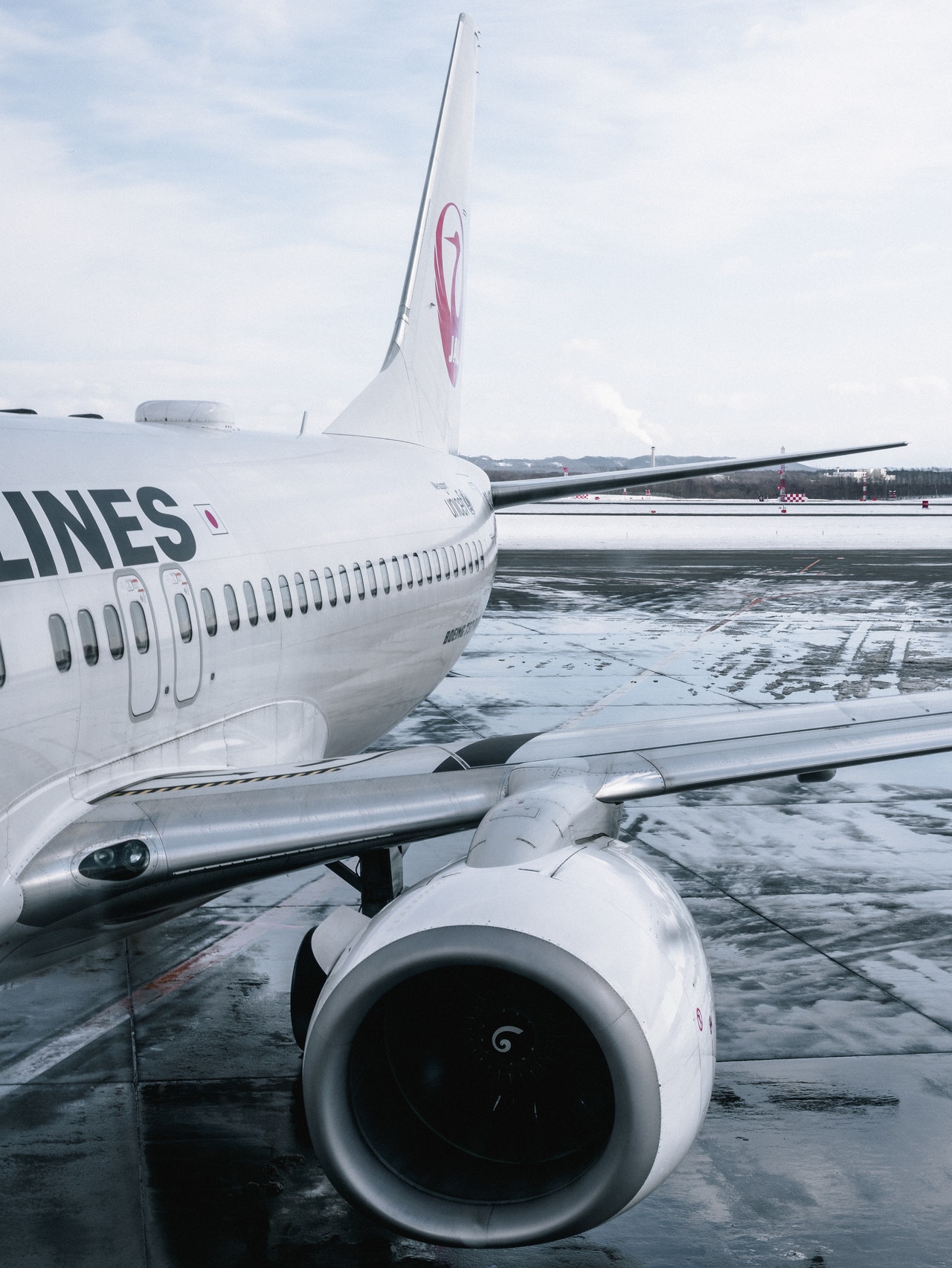 airplane parked at the airport