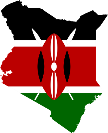 Kenya, Flag, Map, Geography, Outline, Africa, Country