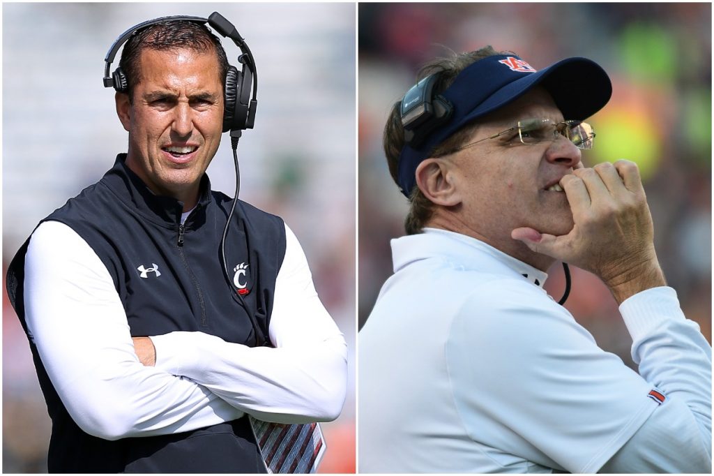 Cincinnati Bearcats HC Luke Fickell and former Auburn HC Gus Malzahn on College Football Playoff rankings.