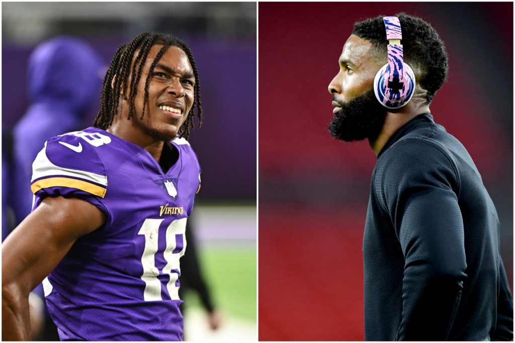 Vikings WR Justin Jefferson and former Browns WR ODell Beckham Jr.