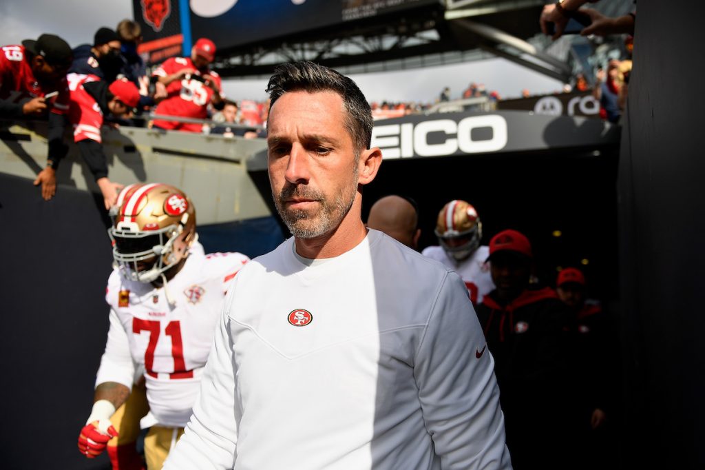 49ers head coach Kyle Shanahan.