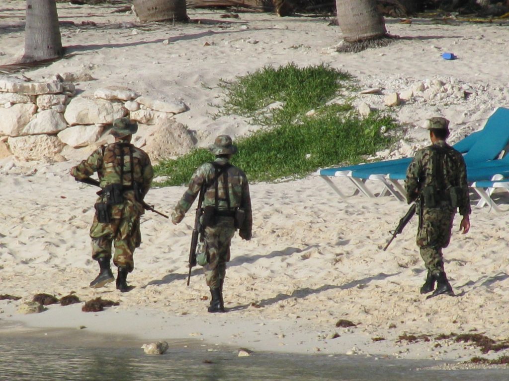 Mexico sends 1500 National Troops to Riviera Maia for Tourist Protection