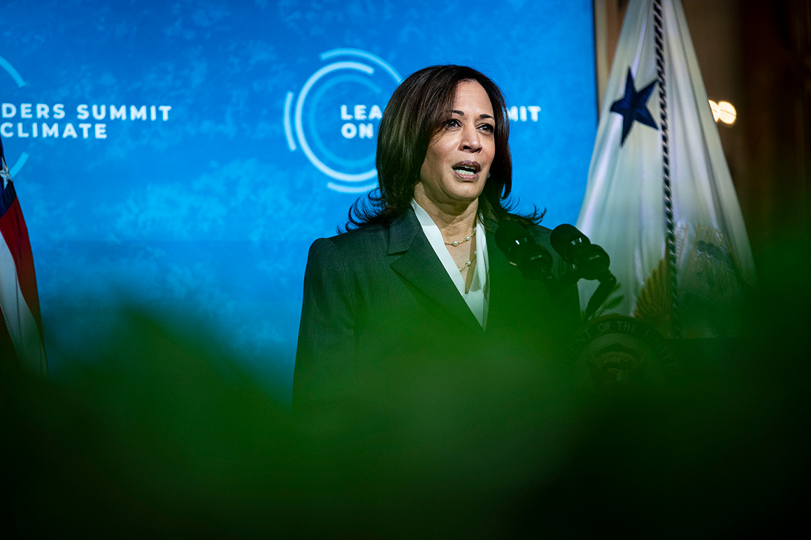 After Russia's destruction of satellites, Harris calls for international space rules.