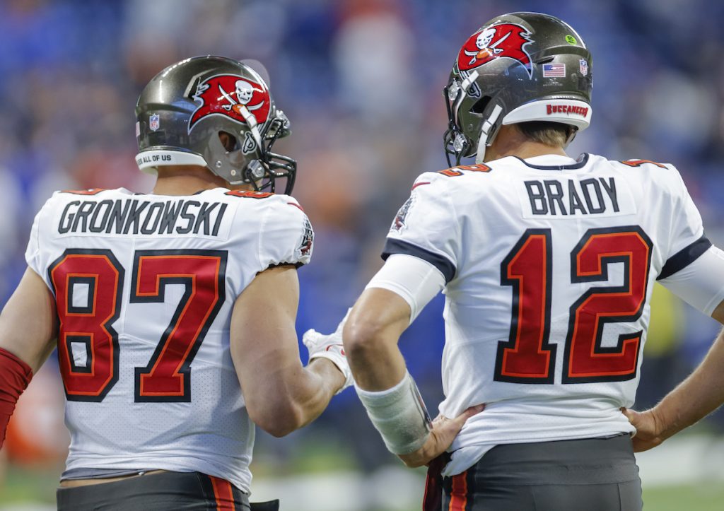 Tom Brady and Rob Gronkowski.