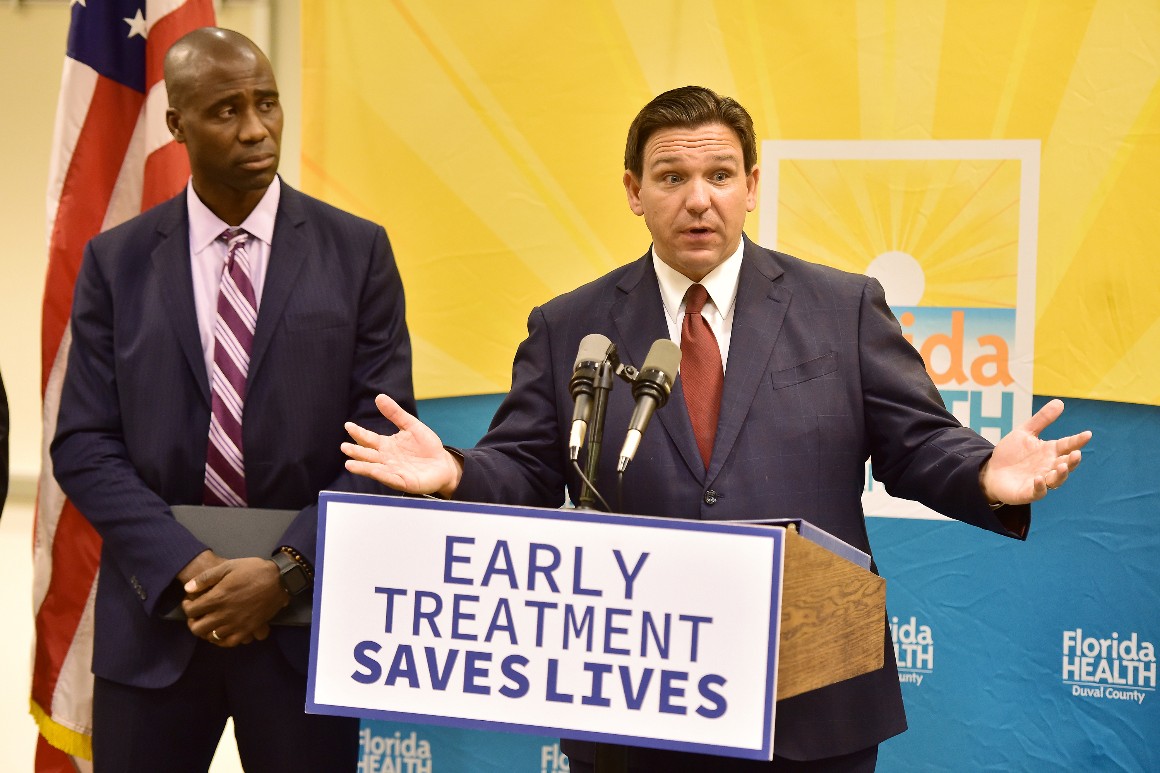 DeSantis defends the expiration of stockpiled Covid test results