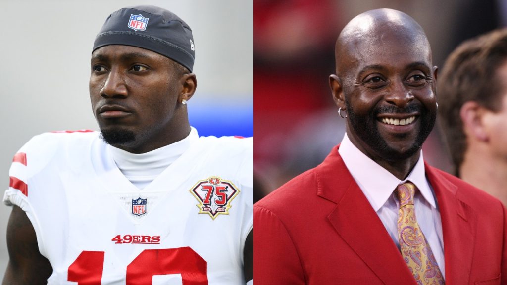 49ers WR Deebo Samuel in action against the Rams; Jerry Rice gets inducted into 49ers Hall of Fame