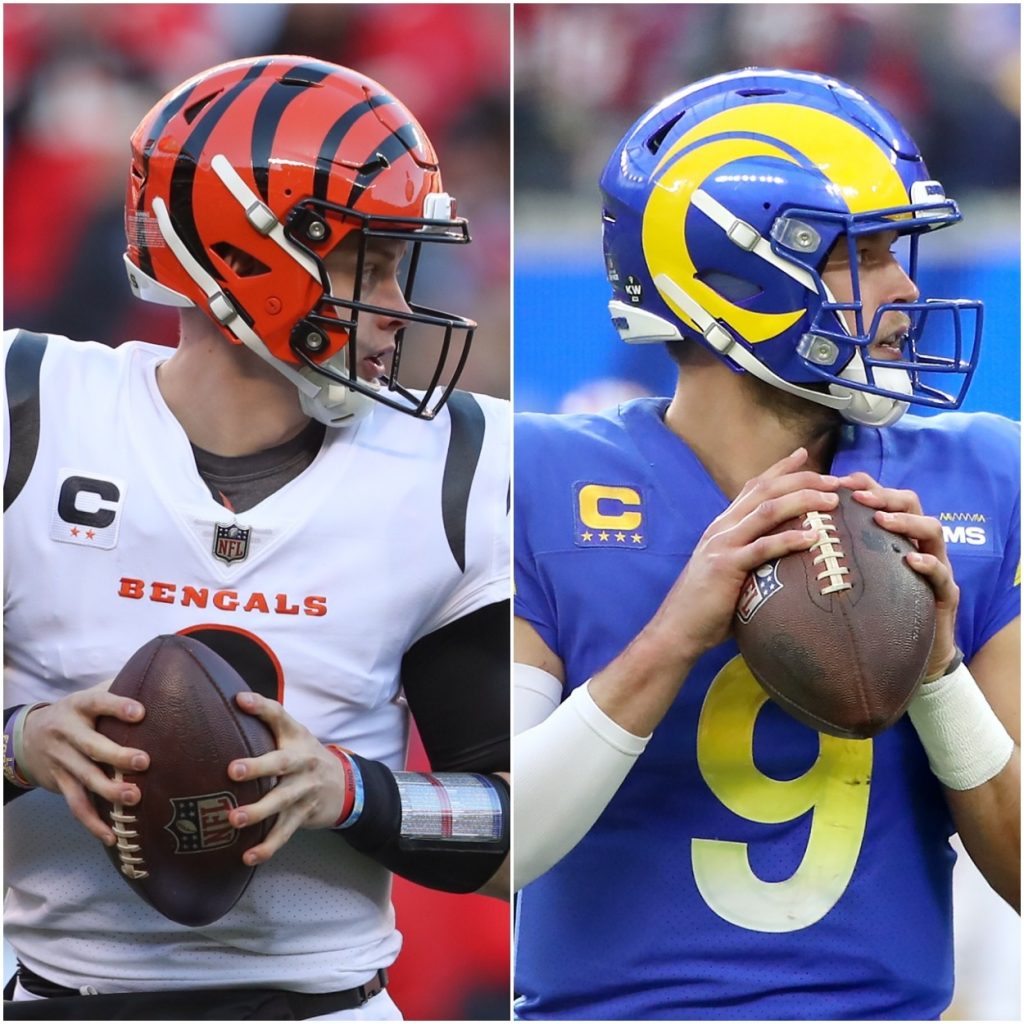 Joe Burrow and Matthew Stafford 2022 Super Bowl