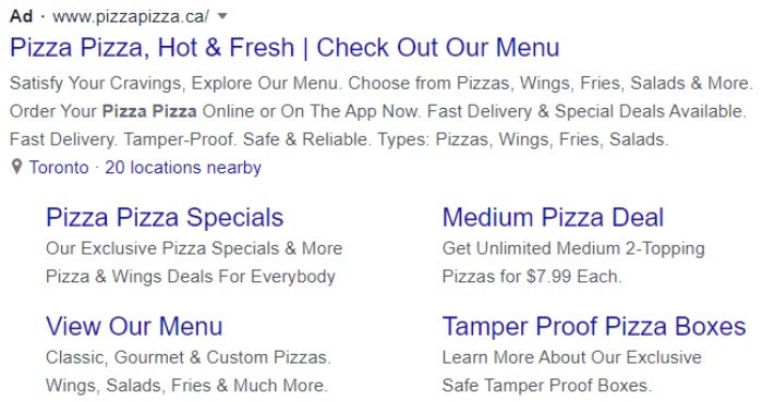 PPC Management Google text ad