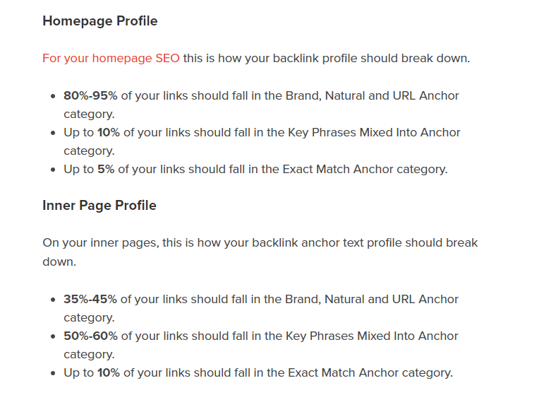 anchor text ratio breakdown anchor text SEO best practices 