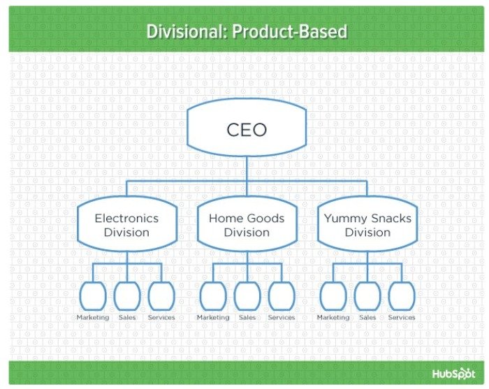 Types of Marketing Organizational Structures - Product Marketing Organizational Structure