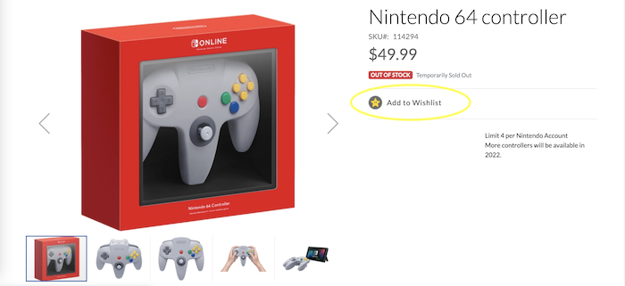 Nintendo ecommerce optimization wish list