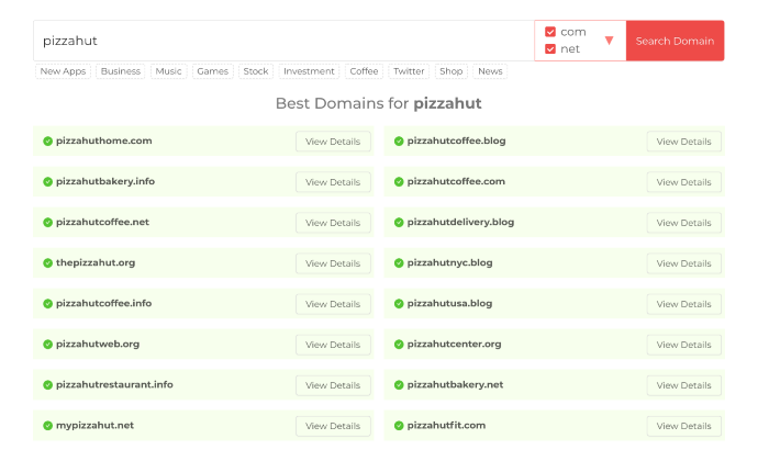 Domain Wheel search for How To Build a WordPress Website