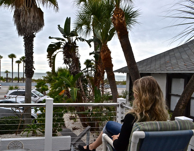 my porch at Inn on the Beach, st. pete