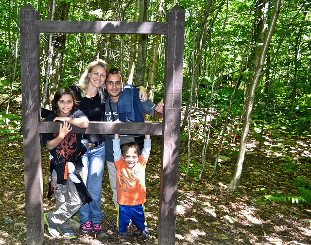 family hike in stowe vermont