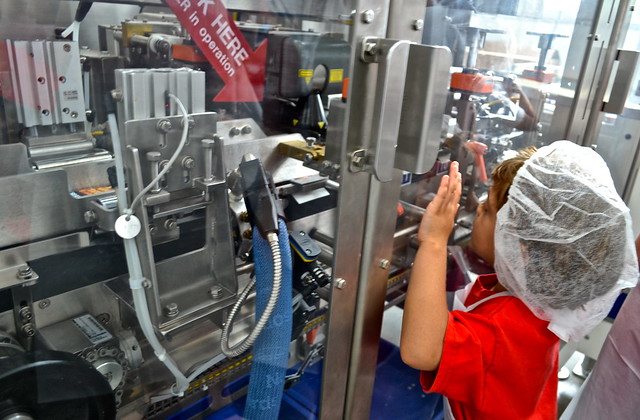 watching the packaging being done hershey world tour 