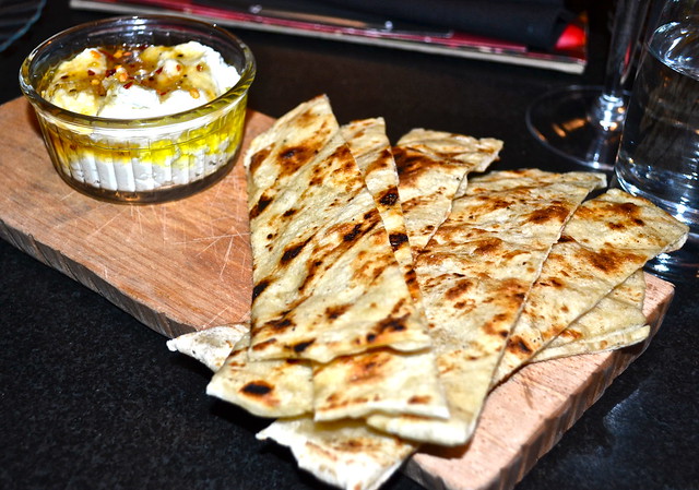 MARINATED OLIVES, FOCACCIA & HUMMUS at cook hall buckhead 