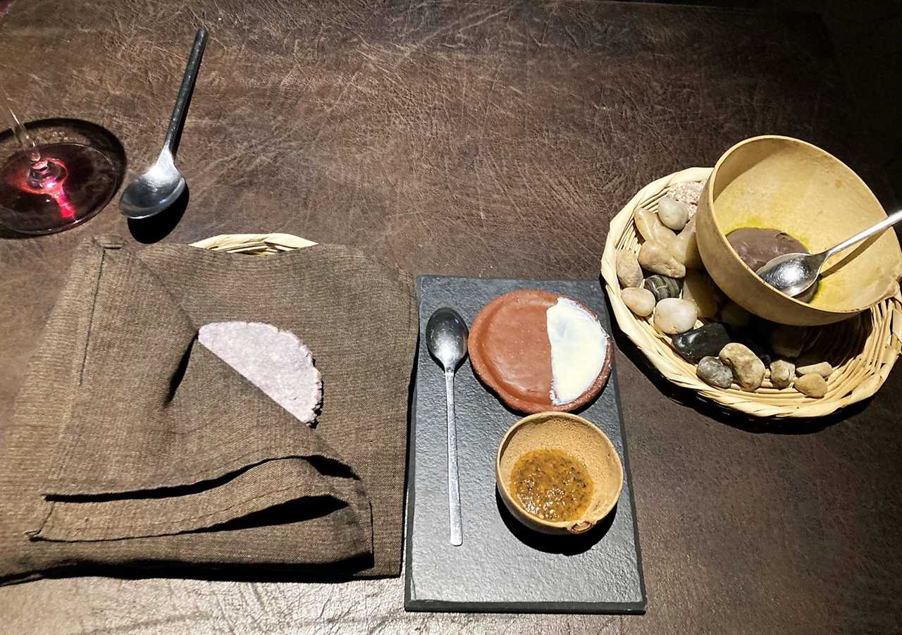 mayan dish on a table at flor de lis restaurant