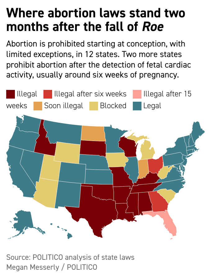 Abortion access crumbles: 4 more states enact new restrictions this week