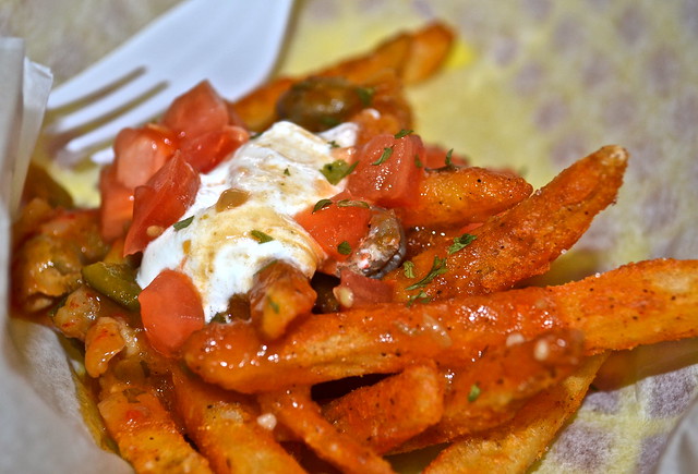 crawfish etouffee fries dat dog in new orleans