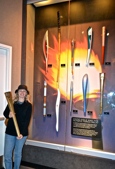 olympic torches at world of coke 