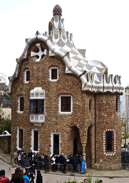 park guell gaudi house in barcelona Spain