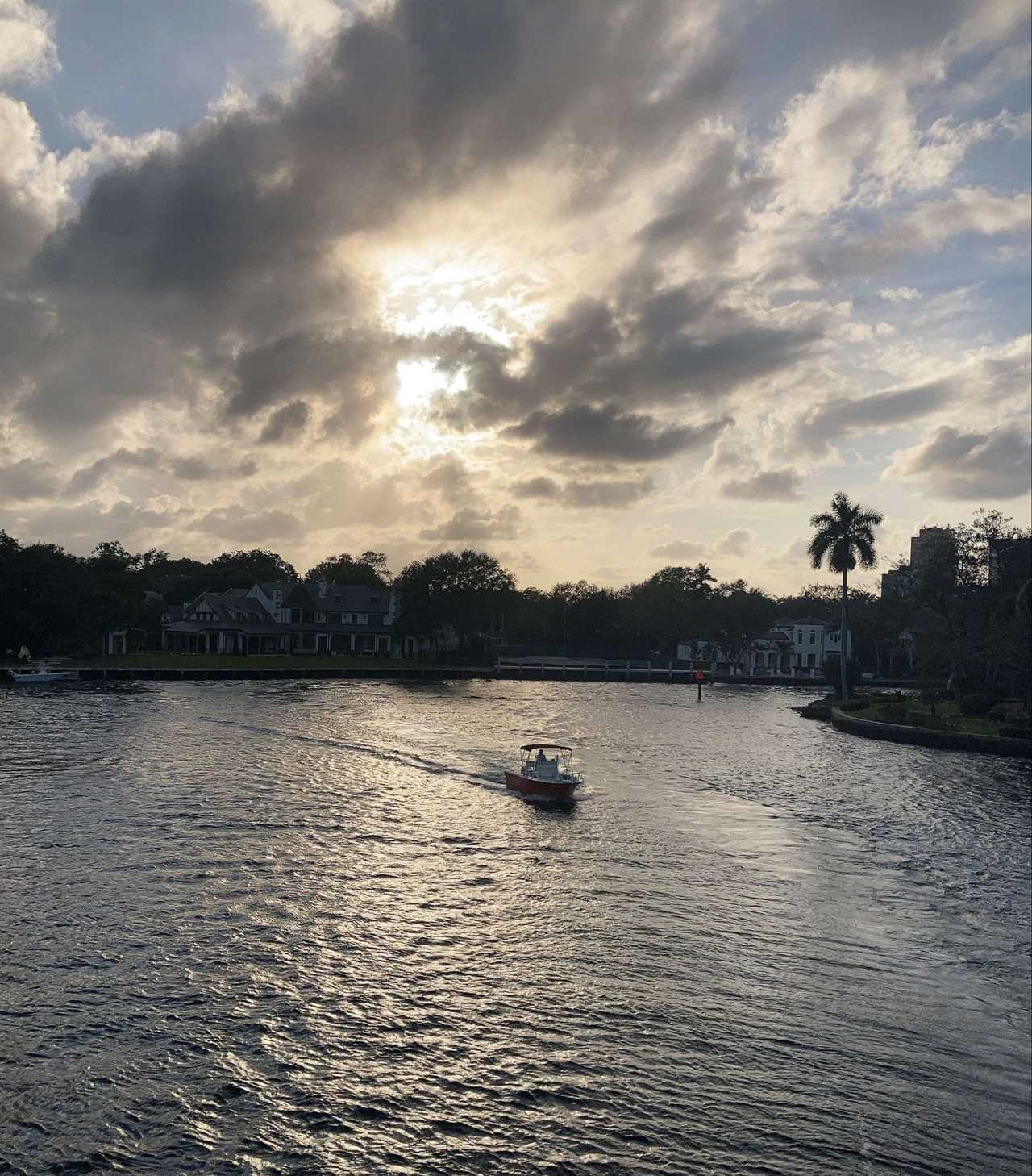 a boat on the canals of ft lauderdale