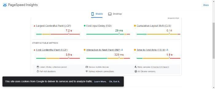 Pagespeed Insight's SEO Chrome extension tool. 