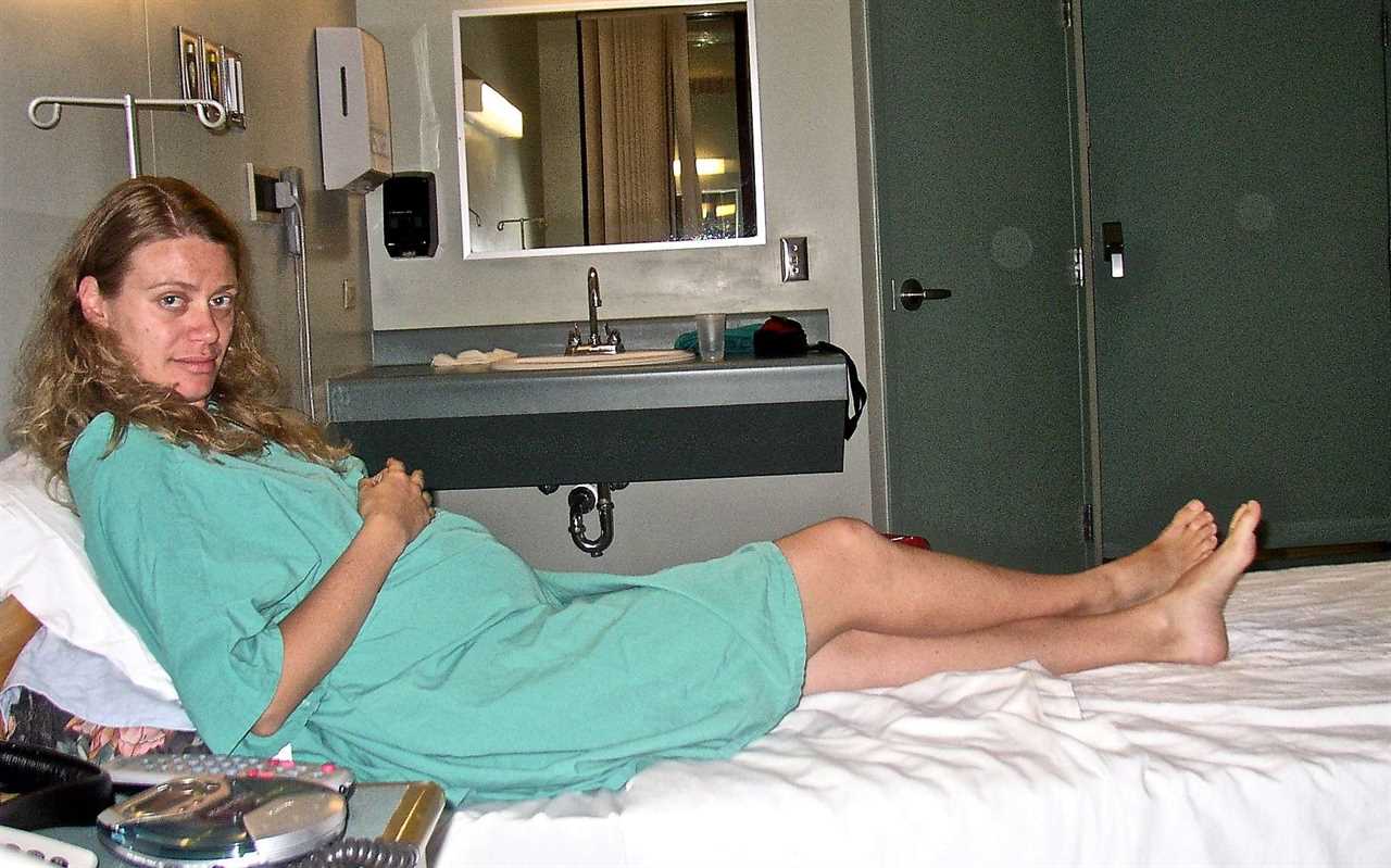 woman in a hospital room waiting to give birth in guatemala