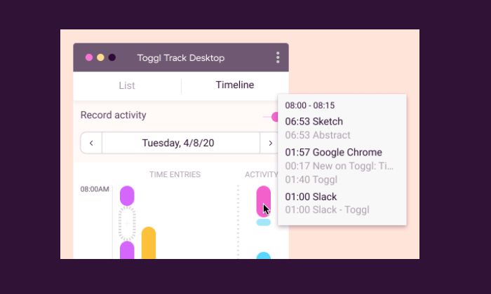 Toggle Track is an excellent time tracking software for holding team members accountable.
