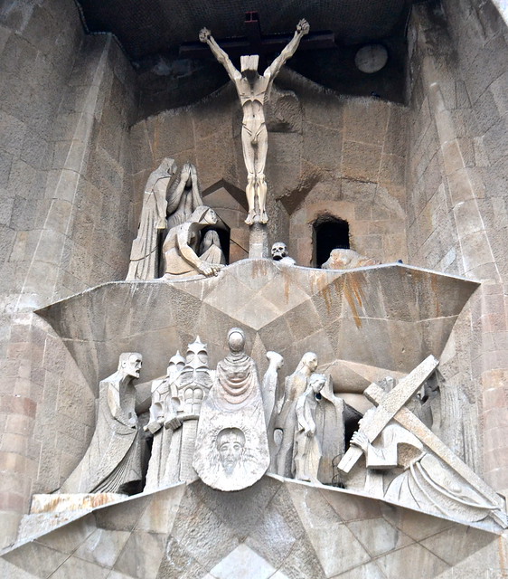 Jesus on a cross - La Sagrada Familia Barcelona