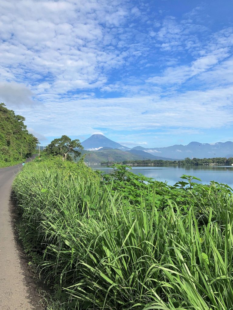 weekend warrior marathon near a lake in antigua