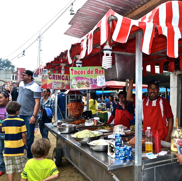 tacos street vendor in guatemala