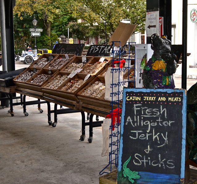 alligator jerky french market vendors 